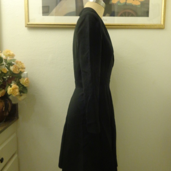 Kenar Petite Long Sleeve Black Dress - Picture 4 of 8